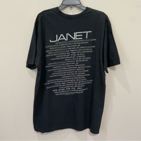 Janet Jackson 2010 Tour T-Shirt Black Unisex Rock Witchu Sz XXL Tee Short Sleeve - Picture 4 of 4